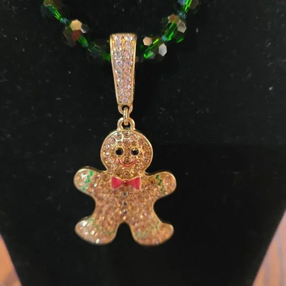 Gingerbread Boy Necklace - Picture 2 of 6